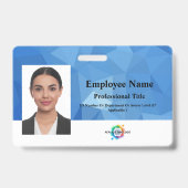 Persoonlijk Personeelsbadge met Foto, Barcode, Log Badge (Voorzijde)