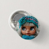 Persoonlijk, persoonlijk, jarig, pop ronde button 3,2 cm (Voorkant /achterkant)