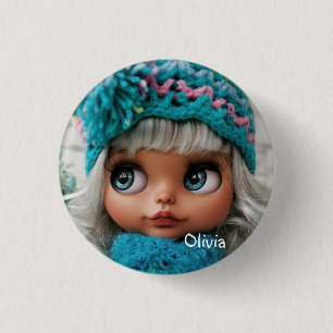 Persoonlijk, persoonlijk, jarig, pop ronde button 3,2 cm