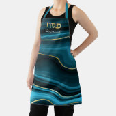 Persoonlijk Pesach Seder Schort met Hebreeuwse tek (Insitu)