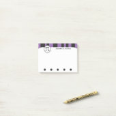 Persoonlijk Pi-symbool Paars Wiskunde Thema Post-it® Notes (Op bureau)