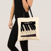 Persoonlijk Piano-ontwerp Tote Bag (Voorkant (product))