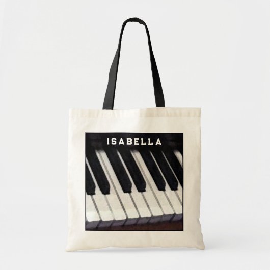 Persoonlijk Piano-ontwerp Tote Bag (Voorkant)