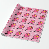 Persoonlijk Pickleball Cadeau Cadeaupapier (Uitgerold)