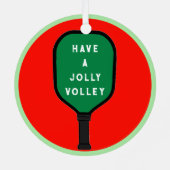 Persoonlijk Pickleball Erfstuk Metalen Ornament (Achterkant)