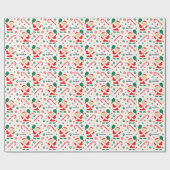 Persoonlijk Pickleball Kerstcadeau Cadeaupapier (Vlak)