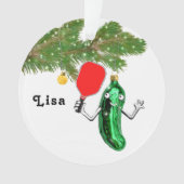 Persoonlijk Pickleball-verzamelobject Ornament (voorkant)