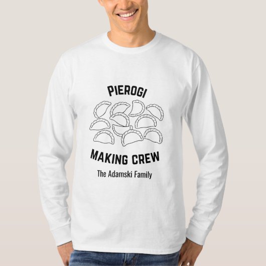 Persoonlijk Pierogi Maken Shirt (Voorkant)