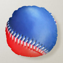 Persoonlijk Pillow Red White Blue Baseball