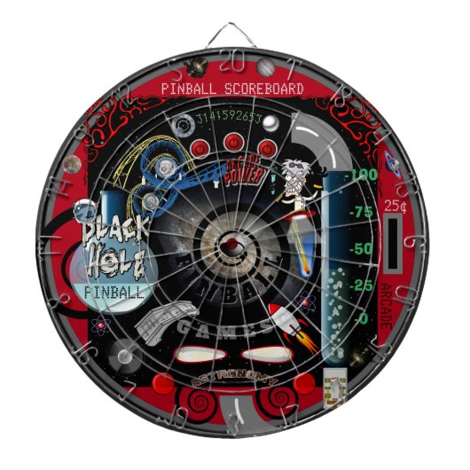 Persoonlijk Pinball Black Hole Multi-Target Dartbord (Voorkant)