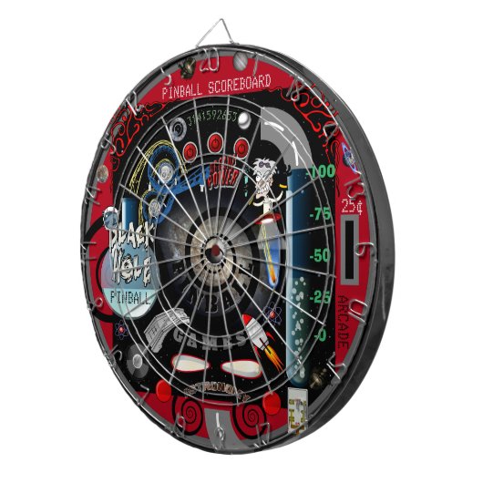 Persoonlijk Pinball Black Hole Multi-Target Dartbord (Voorkant Rechts)