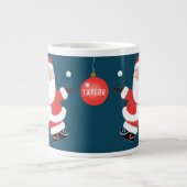 Persoonlijk Ping Pong Kerstcadeau Grote Koffiekop (Voorkant)
