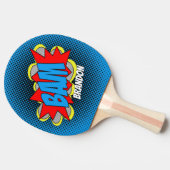 Persoonlijk pingpongbatje met retro uitstraling (Zijkant)