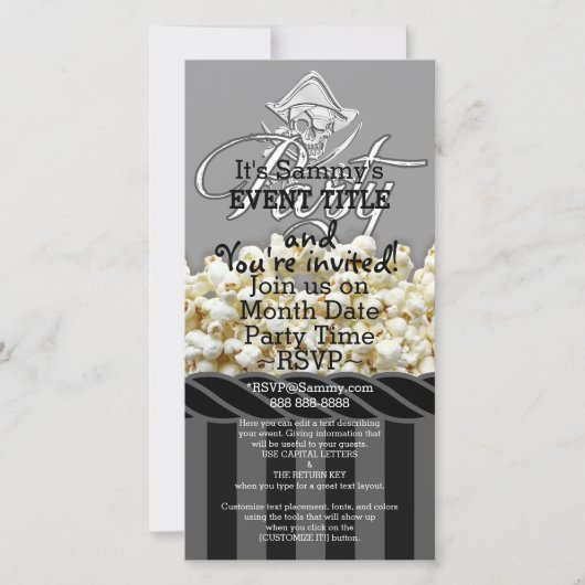 Persoonlijk Piraat Feestje (Voorkant)