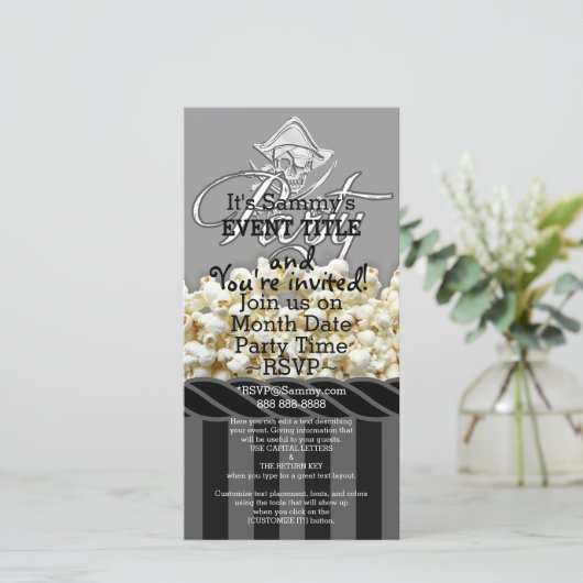Persoonlijk Piraat Feestje (Staand voorkant)