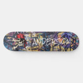 Persoonlijk piraat Skull Skateboard (Horizontaal)