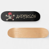 Persoonlijk piraat Skull Skateboard (Horizontaal)