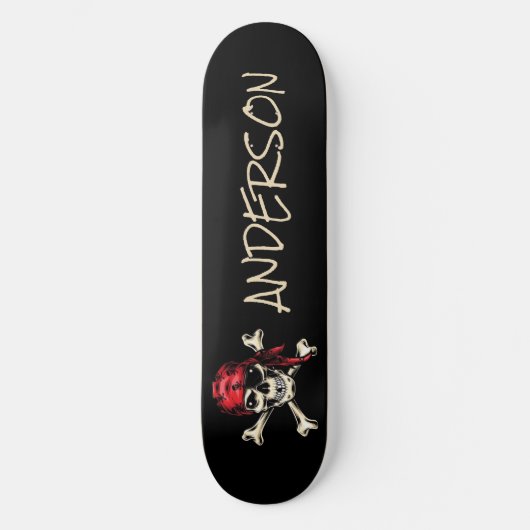 Persoonlijk piraat Skull Skateboard (Voorkant)