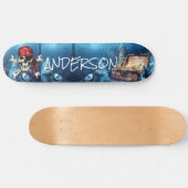 Persoonlijk piraatschatten persoonlijk skateboard (Horizontaal)