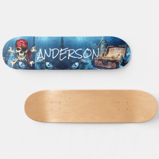 Persoonlijk piraatschatten persoonlijk skateboard (Horizontaal)
