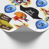 Persoonlijk Pirate Birthday Cadeaupapier (Hoek)