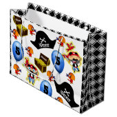 Persoonlijk Pirate Birthday Groot Cadeauzakje (Voorkant Gekanteld)