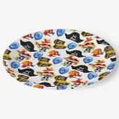 Persoonlijk Pirate Birthday Papieren Bordje (Gekanteld)