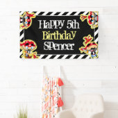 Persoonlijk Pirate Birthday Spandoek (Insitu)