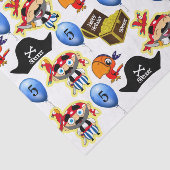 Persoonlijk Pirate Birthday Tissuepapier (Detail)