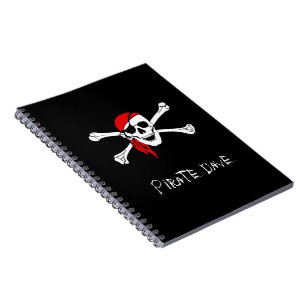 Persoonlijk Piratenschedel en Kruisbeenderen Notit Notitieboek