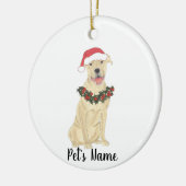 Persoonlijk Pitbull-personeel (Fawn Tan Cream) Keramisch Ornament (Links)