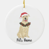 Persoonlijk Pitbull-personeel (Fawn Tan Cream) Keramisch Ornament (Achterkant)