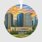 Persoonlijk Plano Acryl Ornament, Aangepaste Texas Ornament (achterkant)
