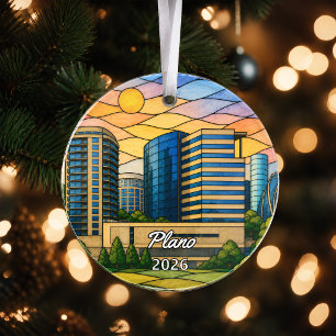 Persoonlijk Plano Acryl Ornament, Aangepaste Texas Ornament