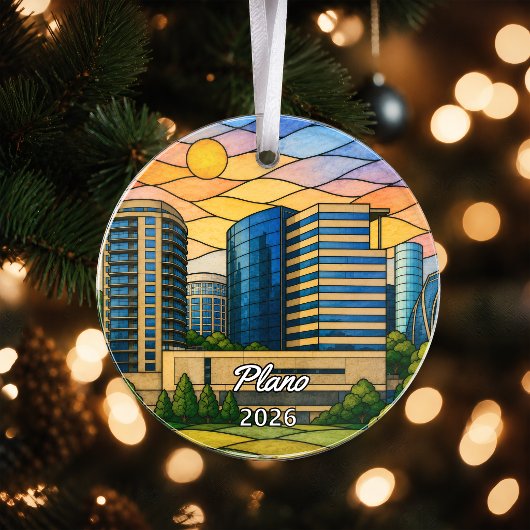 Persoonlijk Plano Acryl Ornament, Aangepaste Texas Ornament