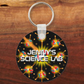 Persoonlijk Plezierig Cool Wetenschapslab Sleutelhanger (Voorkant)