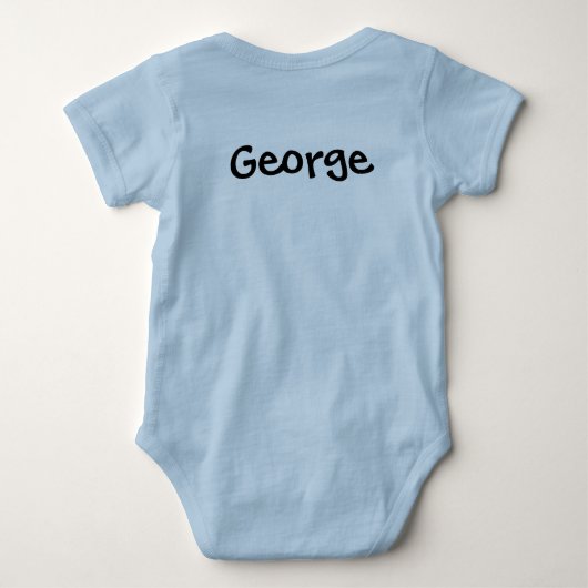Persoonlijk poepmachine Baby Body Romper (Achterkant)