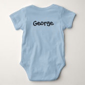 Persoonlijk poepmachine Baby Body Romper (Achterkant)