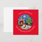 Persoonlijk poesje Birmaanse kat Feestdagenkaart (Voorkant / Achterkant)