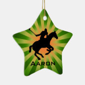 Persoonlijk Polo-Ornament Keramisch Ornament (Rechts)