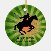 Persoonlijk Polo-Ornament Keramisch Ornament (Voorkant)