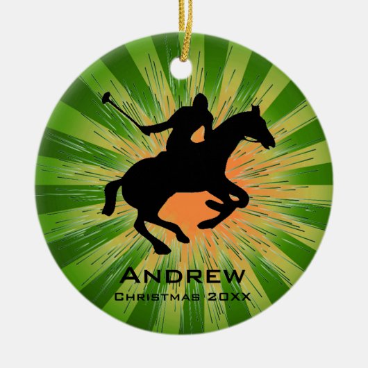 Persoonlijk Polo-Ornament Keramisch Ornament (Voorkant)