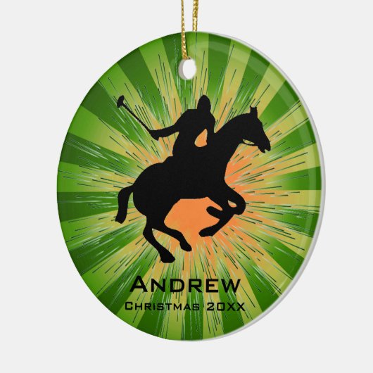 Persoonlijk Polo-Ornament Keramisch Ornament (Links)