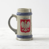 Persoonlijk Polska Crest (Wapen) Bierpul (Links)