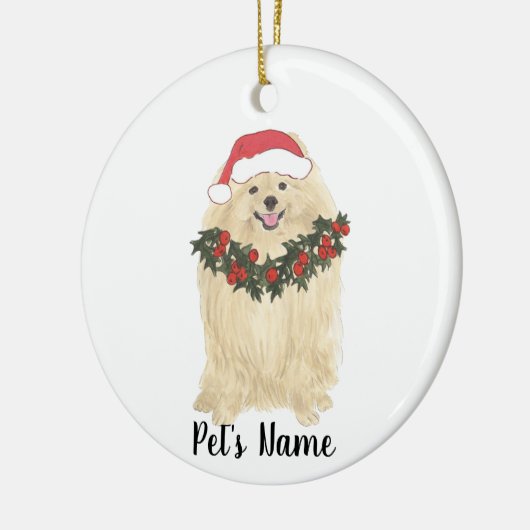 Persoonlijk Pommeren Keramisch Ornament (Links)