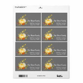 Persoonlijk pompoenlabel voor gepersonaliseerde Ha Etiket (Full Sheet)