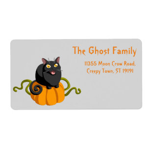 Persoonlijk pompoenlabel voor gepersonaliseerde Ha Etiket