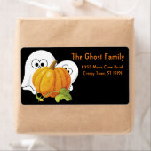 Persoonlijk pompoenlabel voor gepersonaliseerde Ha Etiket (Insitu)