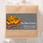 Persoonlijk pompoenlabel voor gepersonaliseerde Ha Etiket (Insitu)