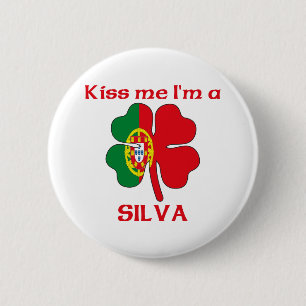 Persoonlijk Portugees Kus Ik ben Silva Ronde Button 5,7 Cm